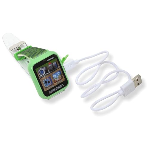 Minecraft Green Educational Smart Watch for Kids (Model: MIN4045AZ)