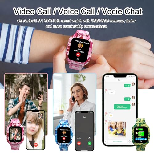 LogHog 4G Smart Watch for Kids 6-12