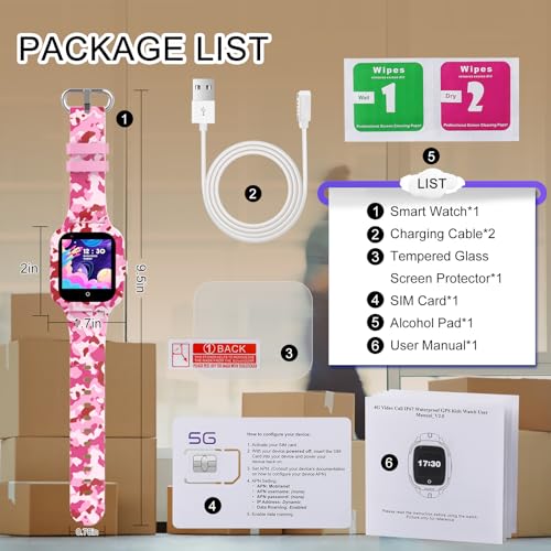 LogHog 4G Smart Watch for Kids 6-12