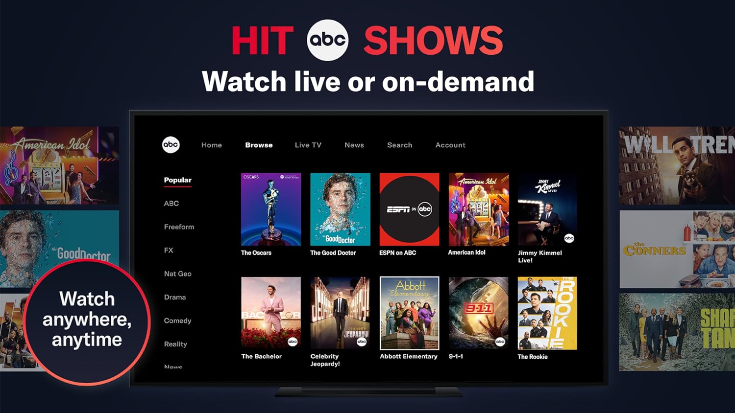 ABC: TV Shows and Live News Broadcasting