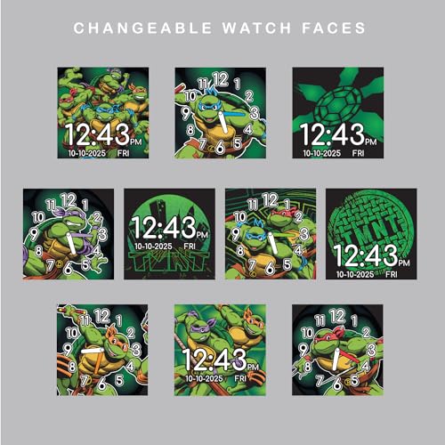 TMNT Nickelodeon Boys Green Educational Smart Watch Toy
