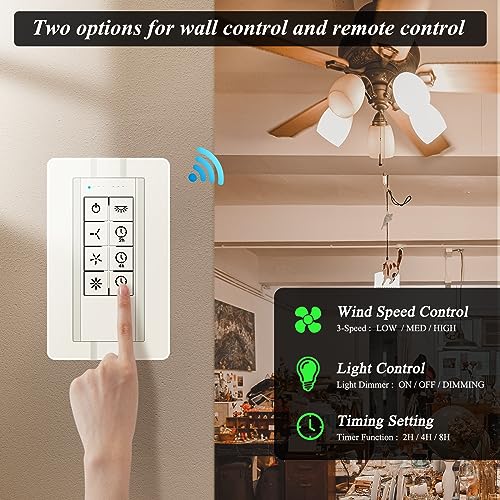 Smart Ceiling Fan Remote control compatible with Alexa & Google