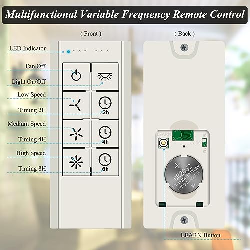 Smart Ceiling Fan Remote control compatible with Alexa & Google