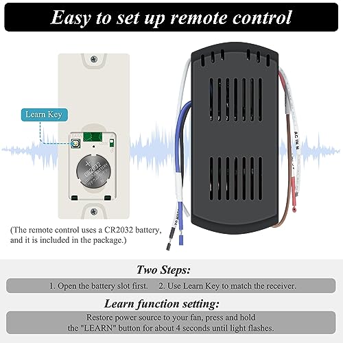 Smart Ceiling Fan Remote control compatible with Alexa & Google
