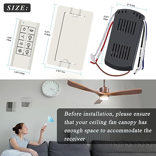 Smart Ceiling Fan Remote control compatible with Alexa & Google