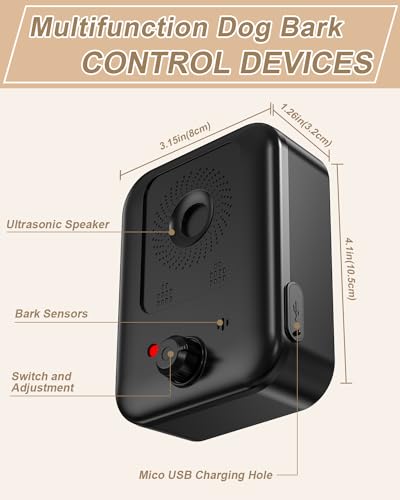 coprisin 3-in-1 Rechargeable Ultrasonic Dog Barking Deterrent