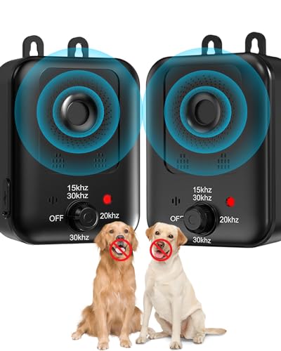 2 Pack Rechargeable Ultrasonic Bark Control Devices