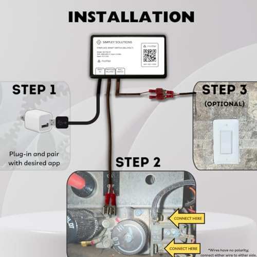 Matter Supported Smart Fireplace Switch for Smart Homes