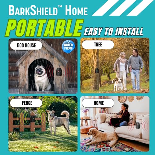 BarxBuddy BarkShield: Ultrasonic Dog Bark Deterrent for Indoor/Outdoor