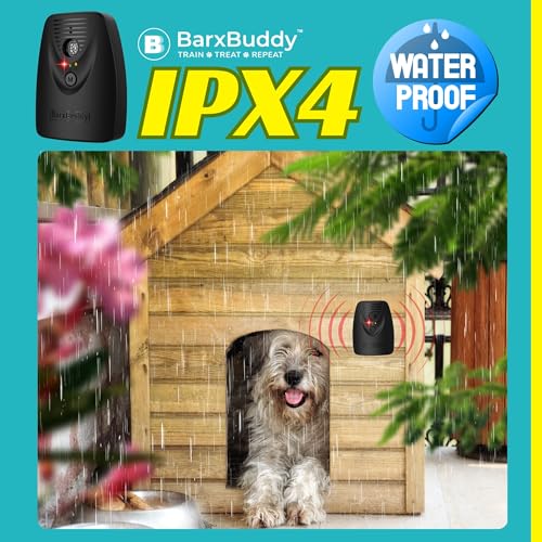 BarxBuddy BarkShield: Ultrasonic Dog Bark Deterrent for Indoor/Outdoor