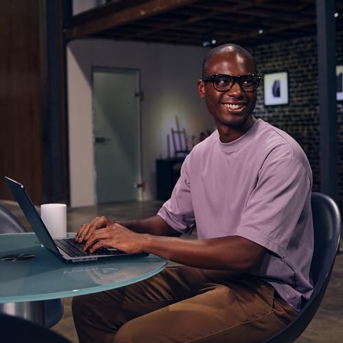 Alexa-enabled smart audio glasses with blue light filtering