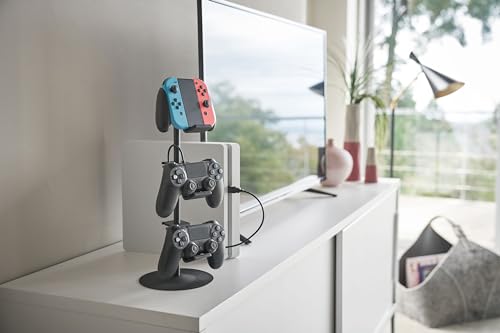 Yamazaki 5089 - Schwarze Controller-Halterung mit minimalistischem Design