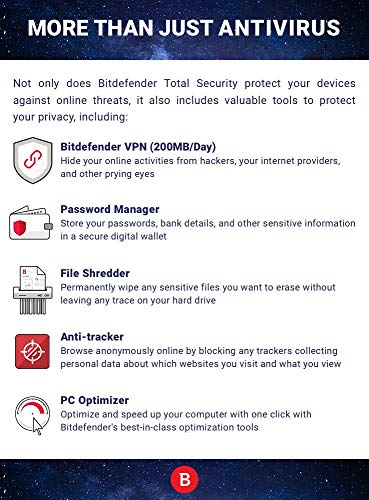 Bitdefender Total Security - 10 Devices | 2 year Subscription