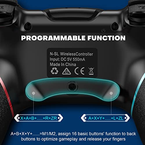 Diswoe Wireless Pro Controller for Nintendo Switch - Black