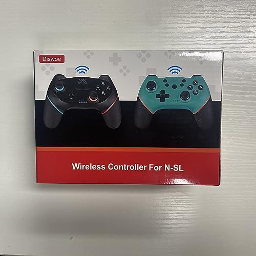 Diswoe Wireless Pro Controller for Nintendo Switch - Black
