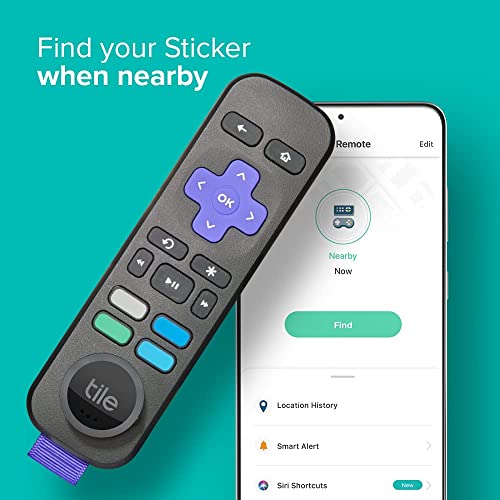 Black Tile Sticker: Bluetooth Tracker for Pets and More