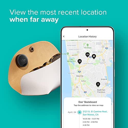 Black Tile Sticker: Bluetooth Tracker for Pets and More