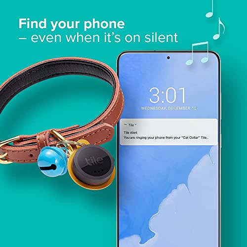 Black Tile Sticker: Bluetooth Tracker for Pets and More