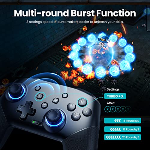 Wireless VOYEE Switch Pro Controller with LEDs