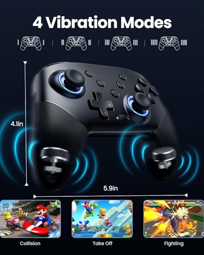 Wireless VOYEE Switch Pro Controller with LEDs