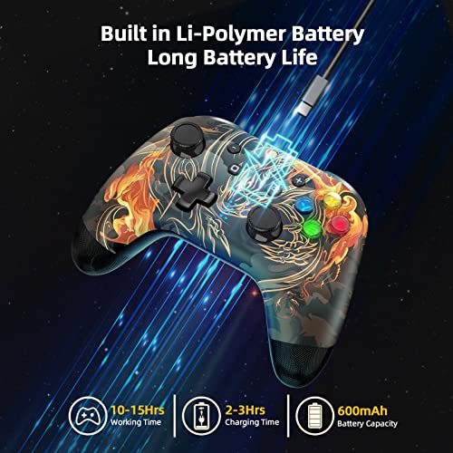 Red Dragon Switch Pro Wireless Controller with Joystick