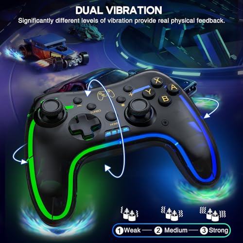 ELISWEEN RGB Wireless Switch Controller for Nintendo Switch