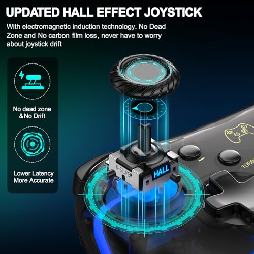 ELISWEEN RGB Wireless Switch Controller for Nintendo Switch