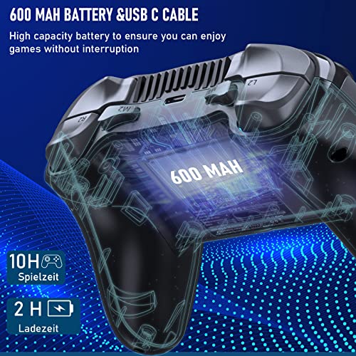 Diswoe Wireless Controller for Switch/Lite/OLED, Touch Buttons