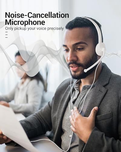 Professional USB Headset with Noise Cancelling Microphone