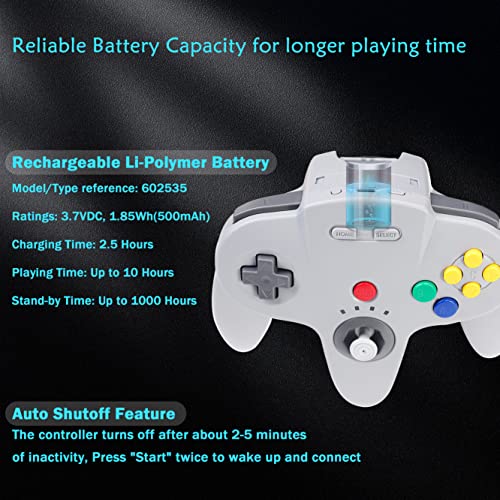 Enhanced Wireless Controller for Multi-Devices, Rechargeable, Plug and Play