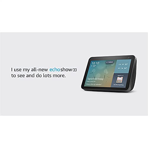 Alexa Echo Show 8 HD camera (Charcoal)