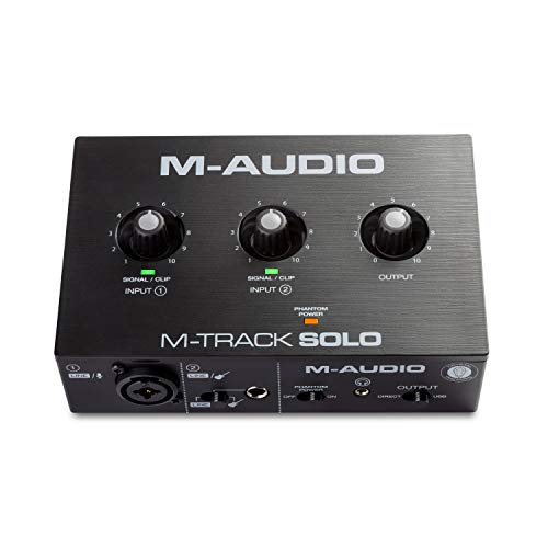 M-Audio M-Track Solo USB Interface for Recording & Streaming