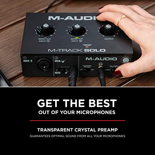 M-Audio M-Track Solo USB Interface for Recording & Streaming