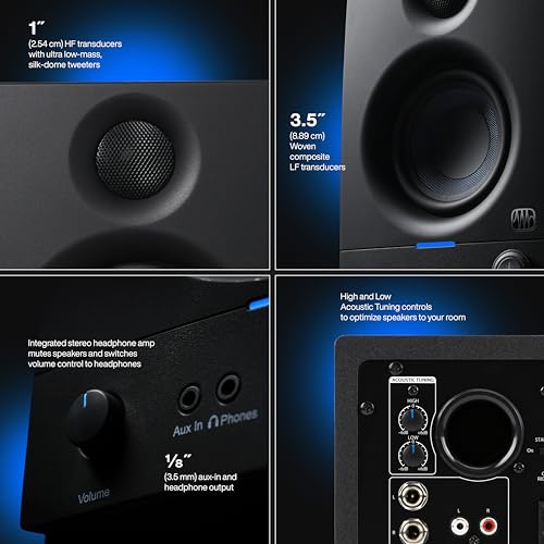 PreSonus Eris 3.5 Studio Monitor Speakers, Pair