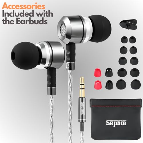 Sephia SP3060 Wired Earbuds - HD Bass Audio