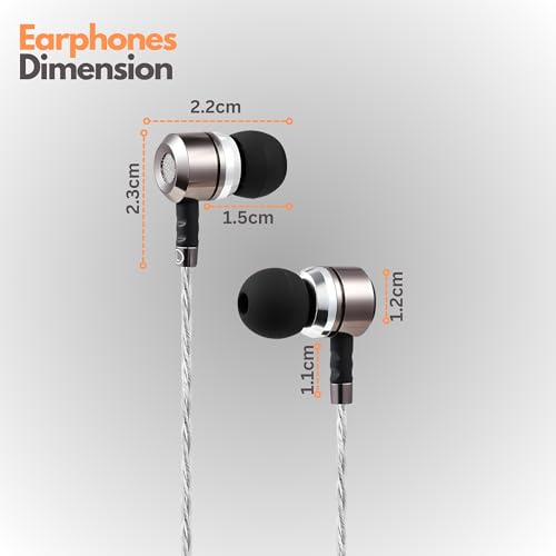 Sephia SP3060 Wired Earbuds - HD Bass Audio