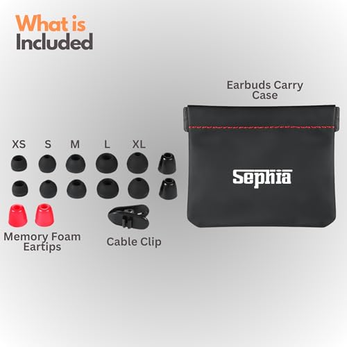 Sephia SP3060 Wired Earbuds - HD Bass Audio