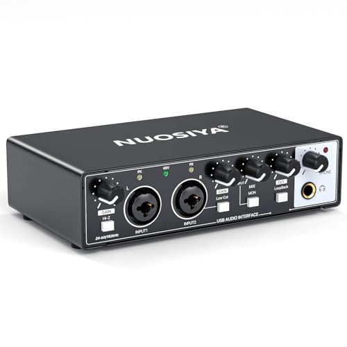 USB Audio Interface for Recording Music on PC/Mac