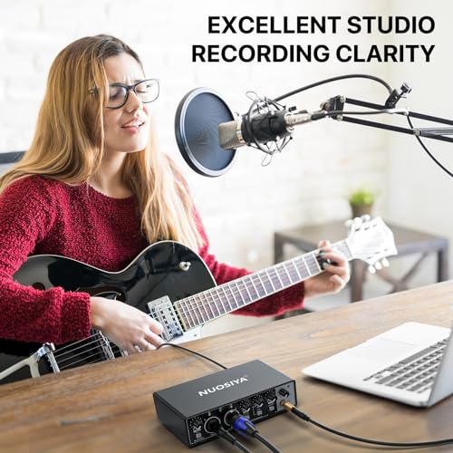 USB Audio Interface for Recording Music on PC/Mac