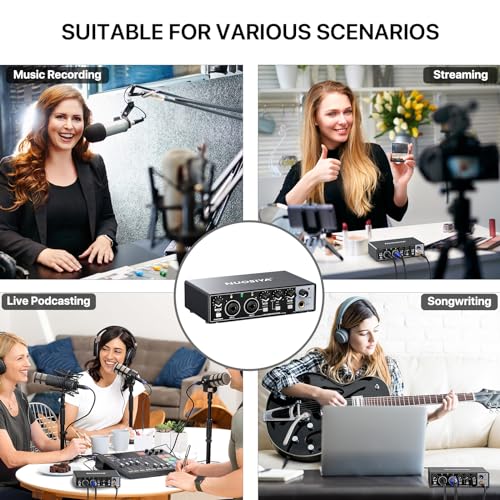 USB Audio Interface for Recording Music on PC/Mac
