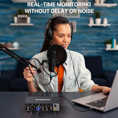 USB Audio Interface for Recording Music on PC/Mac