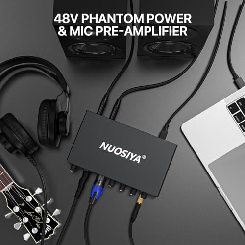 USB Audio Interface for Recording Music on PC/Mac
