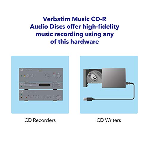 Verbatim Blank CD-R Audio Discs 25pk - Silver