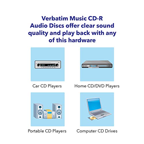 Verbatim Blank CD-R Audio Discs 25pk - Silver