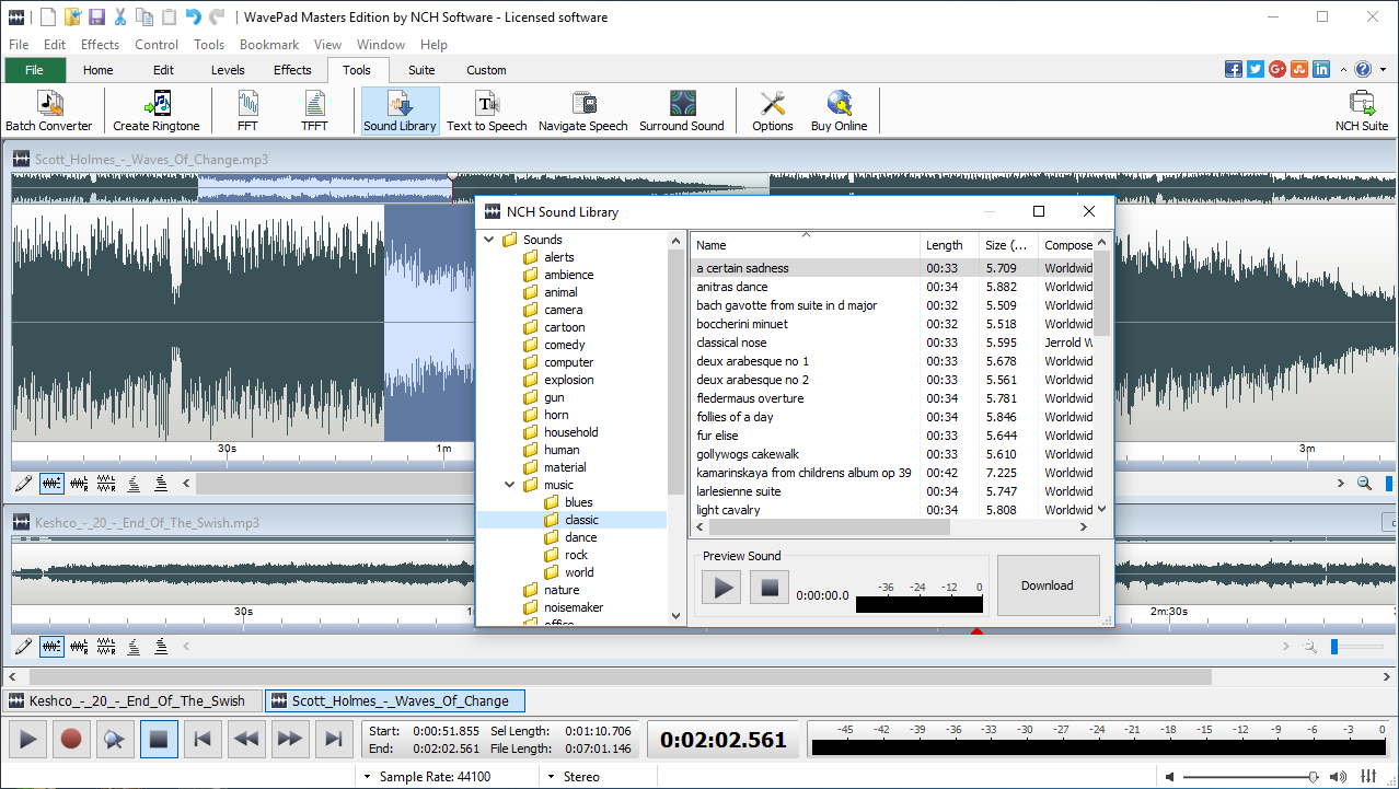 WavePad Professional Audio and Music Editor [Download]