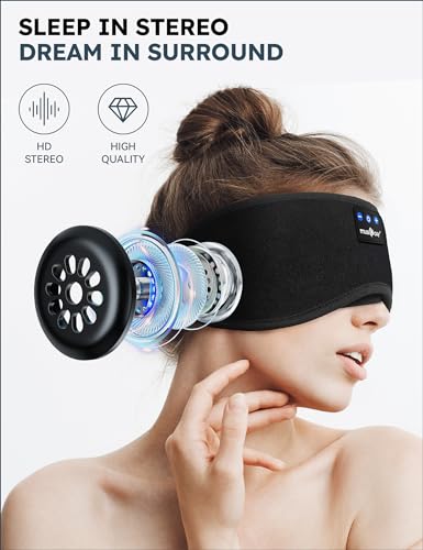 MUSICOZY Bluetooth Sleep Headband with Wireless Earbuds