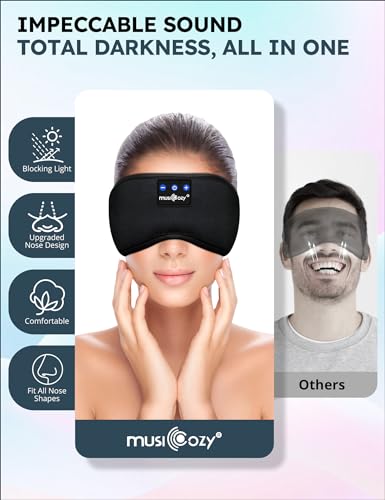 MUSICOZY Bluetooth Sleep Headband with Wireless Earbuds