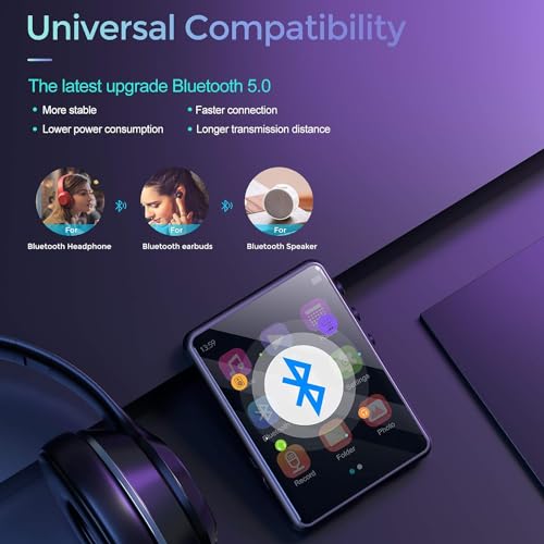 Wireless MP3 Player with HiFi Sound and 64GB