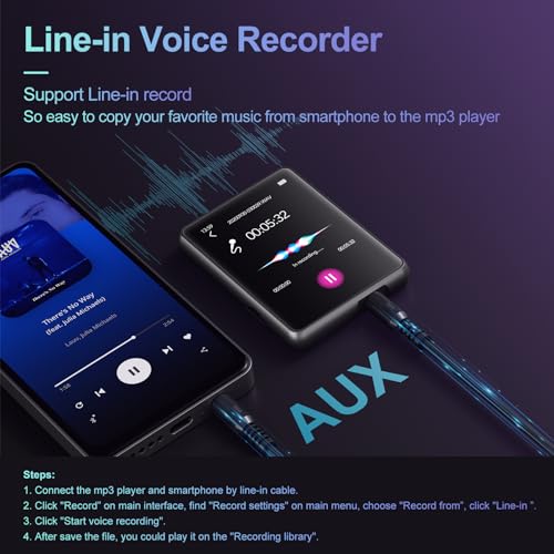 Wireless MP3 Player with HiFi Sound and 64GB