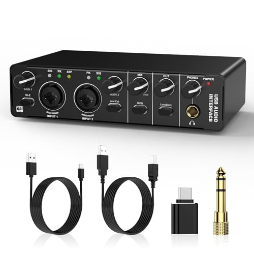 RHM USB Audio Interface with 48V Phantom Power